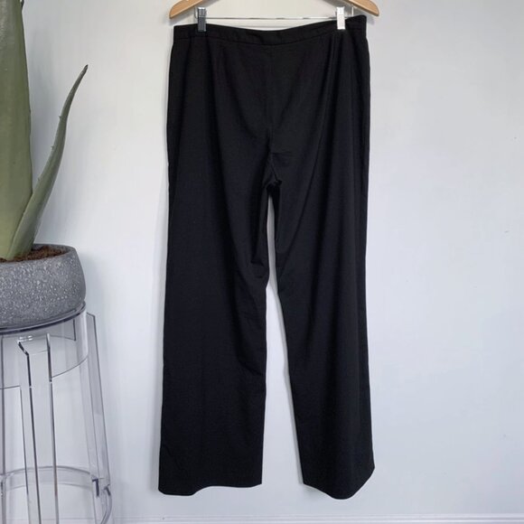 Club Monaco Lightweight Wide-Leg Trouser black Sz 14 - Picture 5 of 6
